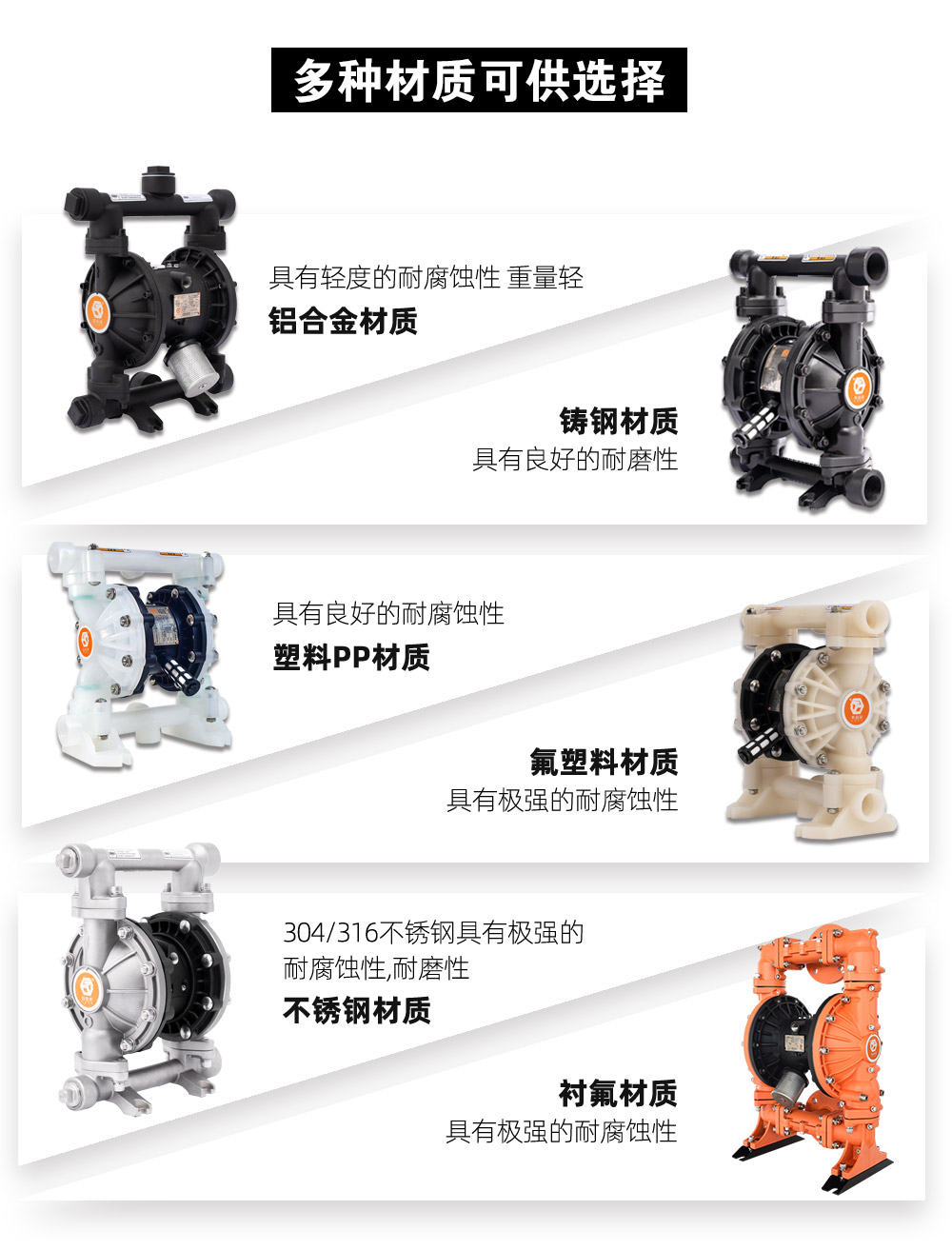 電動(dòng)隔膜泵材質(zhì)